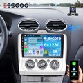 128GB Carplay Autoradio Android 14 GPS AM 4G Für Ford Focus MK2 MK II 2004-2011