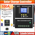 100A 12-48V MPPT-Solar Ladegerät Controller Panel Regler Daul USB Digital LCD DE
