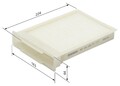 BOSCH Innenraumfilter 1 987 432 189 Partikelfilter für TOYOTA PEUGEOT CITROËN C1