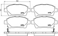BREMBO Bremsbelagsatz, Scheibenbremse P 83 097 für TOYOTA ASTON MARTIN