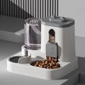 Katzen Wasser und Futterspender Futterautomat Wasserspender Futterstation 2in1