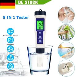 LCD PH Wert Tester Wasser Messgerät Digital Messer Aquarium Pool Prüfer pH 0-14