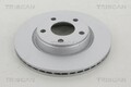 2x TRISCAN Bremsscheibe Vorne, Coated für Audi, Seat, Skoda, Vw 8120 29150c