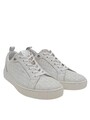 BUGATTI Schnürsneaker Damen Sneaker Gr. DE 37 wollweiß-silberfarben Casual-Look