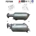 DPF Rußpartikelfilter Dieselpartikelfilter AS FD7006 Cordierit für AUDI A4 B7 A6