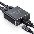 LAN Splitter 1 auf 2 Gigabit Ethernet Switch 2-Port Netzwerk Kabel Verteiler