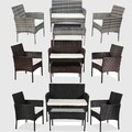 Polyrattan Sitzgruppe Gartenmöbel Set Essgruppe Essgarnitur Rattan Gartenset DE
