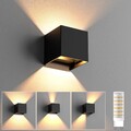 Wandlampe   Modern Schwarz LED Wandleuchte Innen Außen