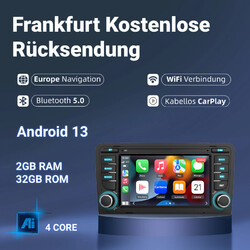 Für Audi A3 S3 RS3 8P Carplay Android13 Autoradio GPS Navi WIFI SWC DAB+ 2+32G