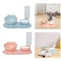 Katzenfutter- und Wassernapf-Set, erhöhter Futterspender für Katzen, Welpen,