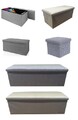 Klappbare Ottomane Aufbewahrungsbox Pouffe Sitz Hocker Home Stuhl Fußbank Bank 3 GRÖSSEN