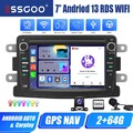 Für Renault Dacia Duster Logan Lodgy Android 13 2+64G Carplay Autoradio GPS +Kam