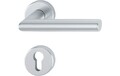 HOPPE Rosettengarnitur Amsterdam 1400/42KV/42KVS Aluminium F1 rund PZ DIN lin...