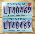 USA Nummernschild/Kennzeichen/license plate/US car* Nevada Lake tahoe pair* 