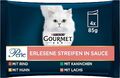 PURINA GOURMET Perle Erlesene Streifen Katzenfutter nass, Sorten-Mix,(48 x 85g)