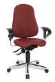 Drehstuhl Schreibtischstuhl Bürostuhl Topstar Sitness 10 bordeaux rot