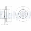2x DELPHI BG2759 Bremsscheibe für HONDA LOTUS MG ROVER
