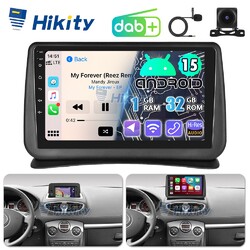 DAB+ Apple CarPlay Android 15 Autoradio GPS Navi WiFi RDS BT Für Renault Clio 3
