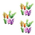  Set of 3 Künstliche Aquarium Pflanzen Aquarienpflanzen Aquariumdekoration