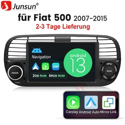 Für Fiat 500 2007-2015 Apple Carplay Autoradio Android 13 BT WIFI GPS Navi DAB+