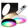 Wifi LED Deckenleuchte Ø40cm, CCT+RGB, 36W 230V Smart Deckenlampe Panel dimmbar