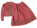 WENGER Salzburger Trachten Kostüm Damen 38 Jacke/Janker Rock Wolle Rosa Landhaus