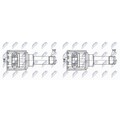 2X NTY ANTRIEBSWELLENGELENK SATZ passend für BMW 1 2 X1 X2 MINI COOPER