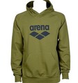 Arena Unisex Logo Hooded Kapuzenpullover Sweatshirts Team Essential,Olive , M