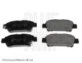 BLUE PRINT ADT342119 Bremsbelagsatz, Scheibenbremse hinten für TOYOTA