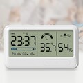 Innen Temperatur Hygrometer Digital Uhr LCD Thermometer Raumfeuchtigkeit Messger