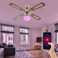 Ventilator Deckenleuchte Lampe Sprachsteuerung Smart Home dimmbar Lüfter RGB LED
