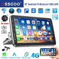Autoradio 8Core 6+128G Android 14 Carplay GPS Navi 1 DIN 360° Drehbar Bildschirm