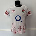 England Rugby Union Heimtrikot 2022/2023 - Umbro M Medium Trikot weiß Top