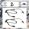 2x ORIGINAL® Ate Sensor, Raddrehzahl Vorne für Renault Laguna I Laguna I