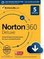 Norton 360 Deluxe 2025 5 Geräte für 12 Monate Emailed Key EU UK - 5 Min Lieferung