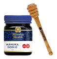 (307,80 EUR/kg) Manuka Health Honig MGO 550+ (250g) + Kirschholz Honiglöffel