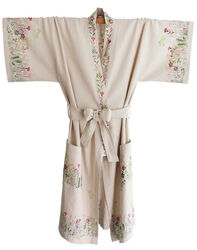 Kimono Morgenmantel Bademantel Gr. S 100% Handarbeit