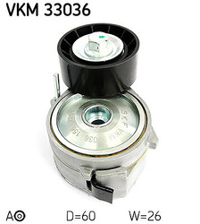 SKF VKM 33036 SPANNROLLE, KEILRIPPENRIEMEN LINKS MITTE RECHTS OBEN FÜR CITROËN P