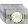 Platzset 6er Set Rutschfest Hitzebeständig Abwaschbar PVC Vinyl Tischdecken
