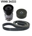 SKF VKMA 34033 Keilrippenriemensatz für FORD Fiesta Mk4 Schrägheck (JAS, JBS)