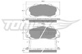 Bremsbelagsatz Scheibenbremse TOMEX Brakes TX 11-37 für EJ CIVIC HONDA ACCORD 5