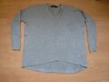 leichter Pullover  Langarm Longsleeve  graugrün Gr. M 40/42