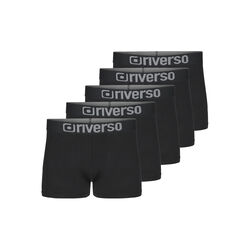 riverso Herren Boxershorts RIVJames 5er Pack Basic Retro Trunks Organic Cotton