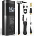 LCD Elektrische Akku Luftpumpe Auto Fahrrad Reifen Druckluft Kompressor 150PSI