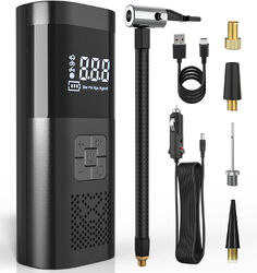 LCD Elektrische Akku Luftpumpe Auto Fahrrad Reifen Druckluft Kompressor 150PSI