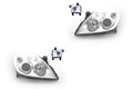 Scheinwerfer Set Links Rechts passend für Opel Vectra C 08/2005- H7 H1 + Nebels.