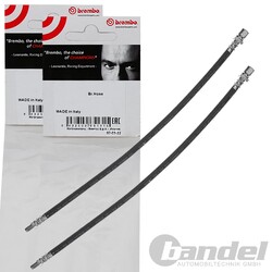 2X BREMBO BREMSSCHLÄUCHE HINTEN VORNE BEIDSEITIG PASSEND FÜR MERCEDES-BENZ