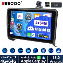 Android 13 Autoradio Octa Core 4+64GB KAM+ DAB GPS Navi für AUDI TT MK2 8J 06-12