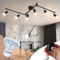 LED Spotleuchte Deckenlampe 6-flammig Deckenstrahler Lampe GU10 Wohnzimmer