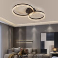 2 Ringe Decken-Lampe Dimmbar LED Deckenleuchte Wohnzimmer Flur Küchen Eingang